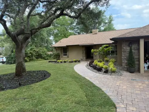Front yard landscape design in Lake Mary, FL